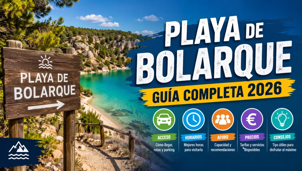 Playa de Bolarque ofrece un entorno ideal para relajarse y disfrutar del paisaje en 2026.