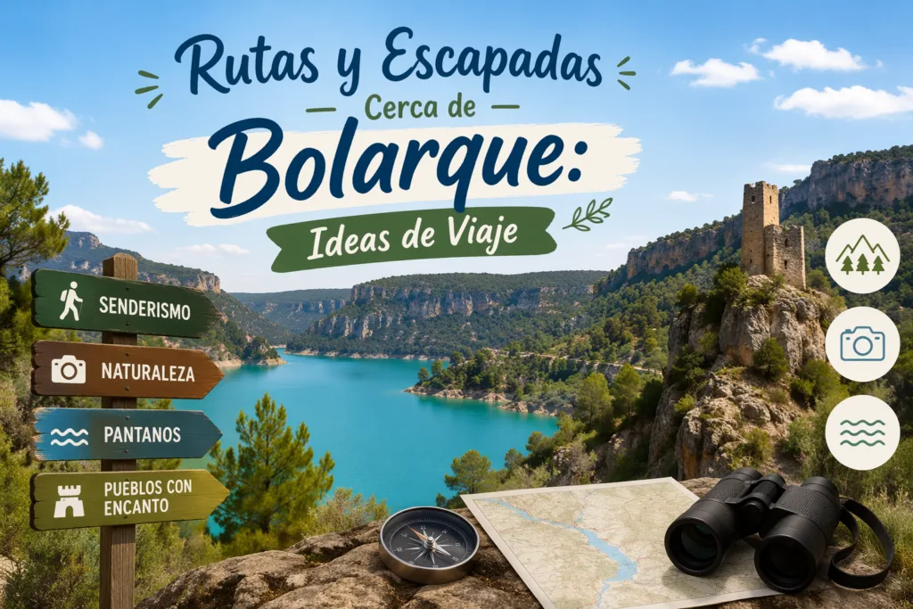 Rutas y escapadas cerca de Bolarque ofrecen paisajes increíbles y actividades para una aventura inolvidable.